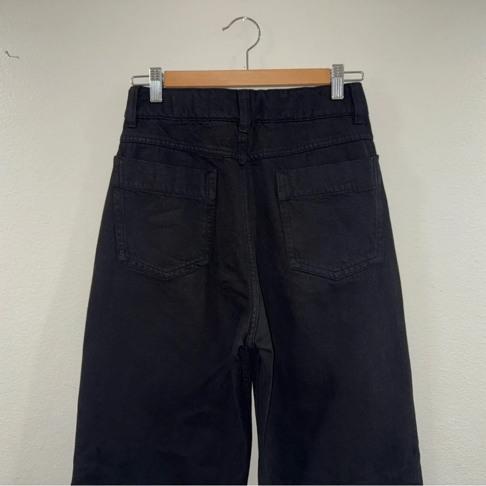 Lemaire Women's High Waisted Black Jeans Size 38 - 100% Cotton - Picture 5 of 7